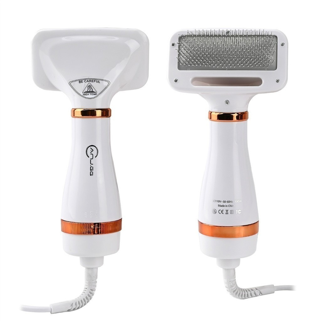 Escova Pet Secadora Elétrica 110V | Seca e Remove Pelos de Gatos e Cachorros – Envio Rápido