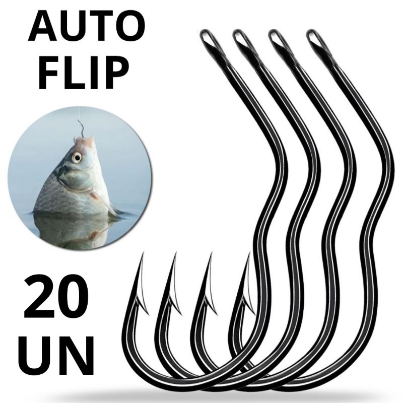 Anzol Auto Flip Fisgada Automático 20 unidades