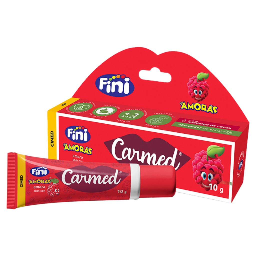 Hidratante Labial Carmed Fini Amora Claro 10g