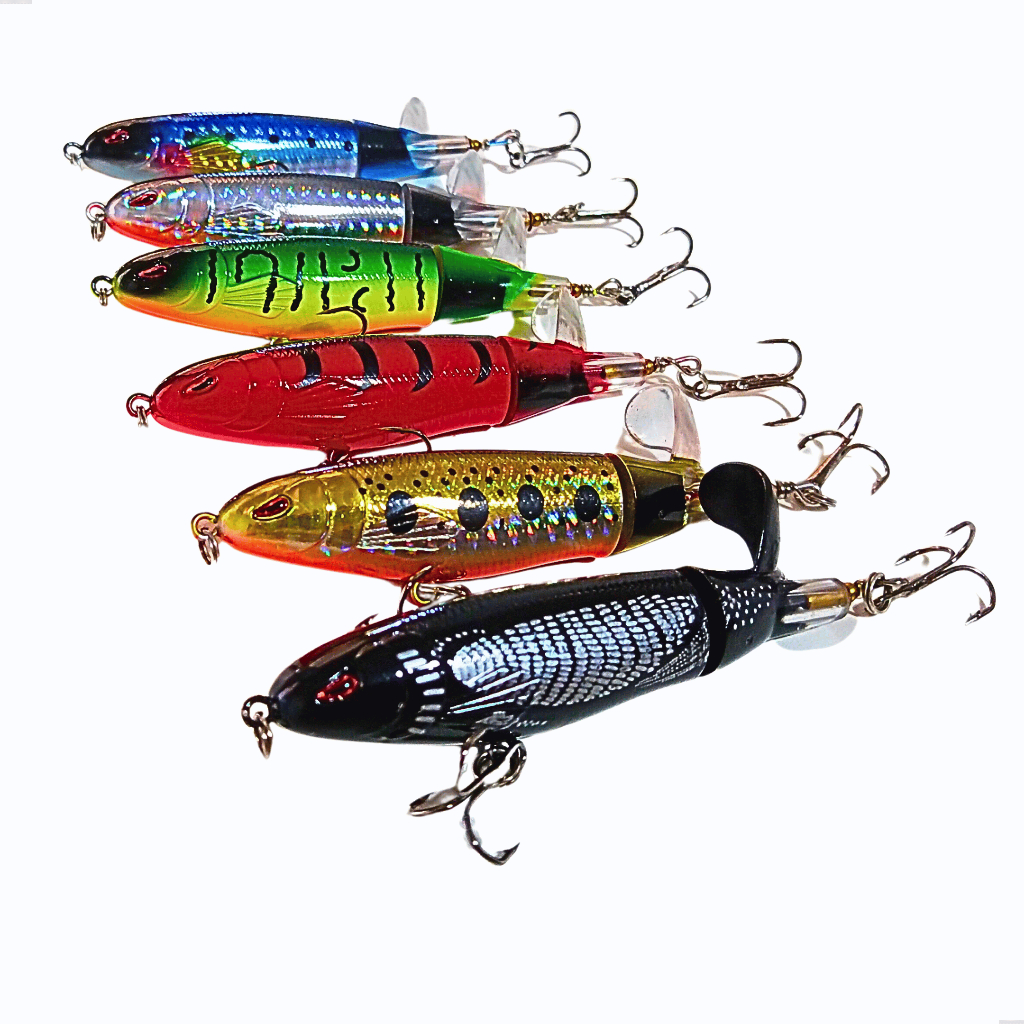 Isca Artificial Pesca De Superfície Com Hélice Whopper Plopper Ideal Para Pescaria De Tucunaré E Traira