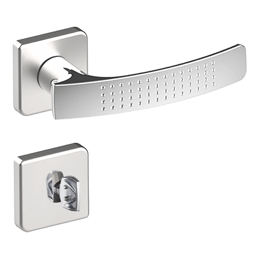 Fechadura Aliança Porta De Madeira Dots 2800/64 Banheiro Lavabo Inox Cromado