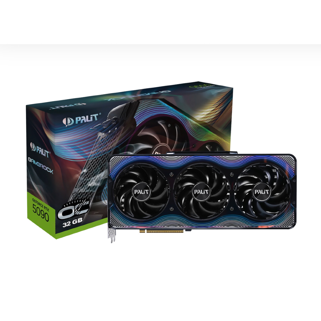 Placa de Vídeo Palit GameRock OC 32GB GeForce RTX5090 GDDR7 - NE75090S19R5-GB2020G