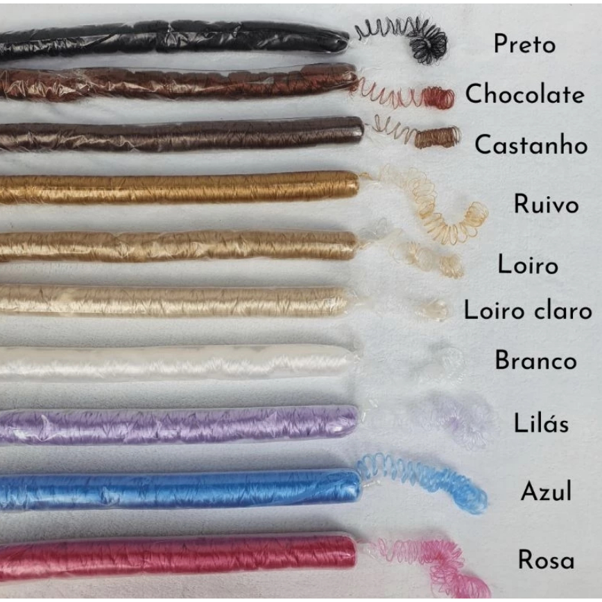 Cabelo Kanekalon cacheado( bebê reborn, bonecas de pano)