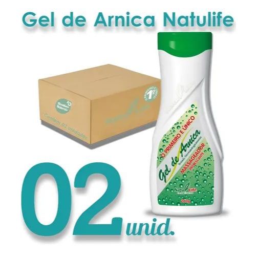 Kit 2 Gel de Arnica Natu Life -200g Alivio de dores musculares e cansaço.