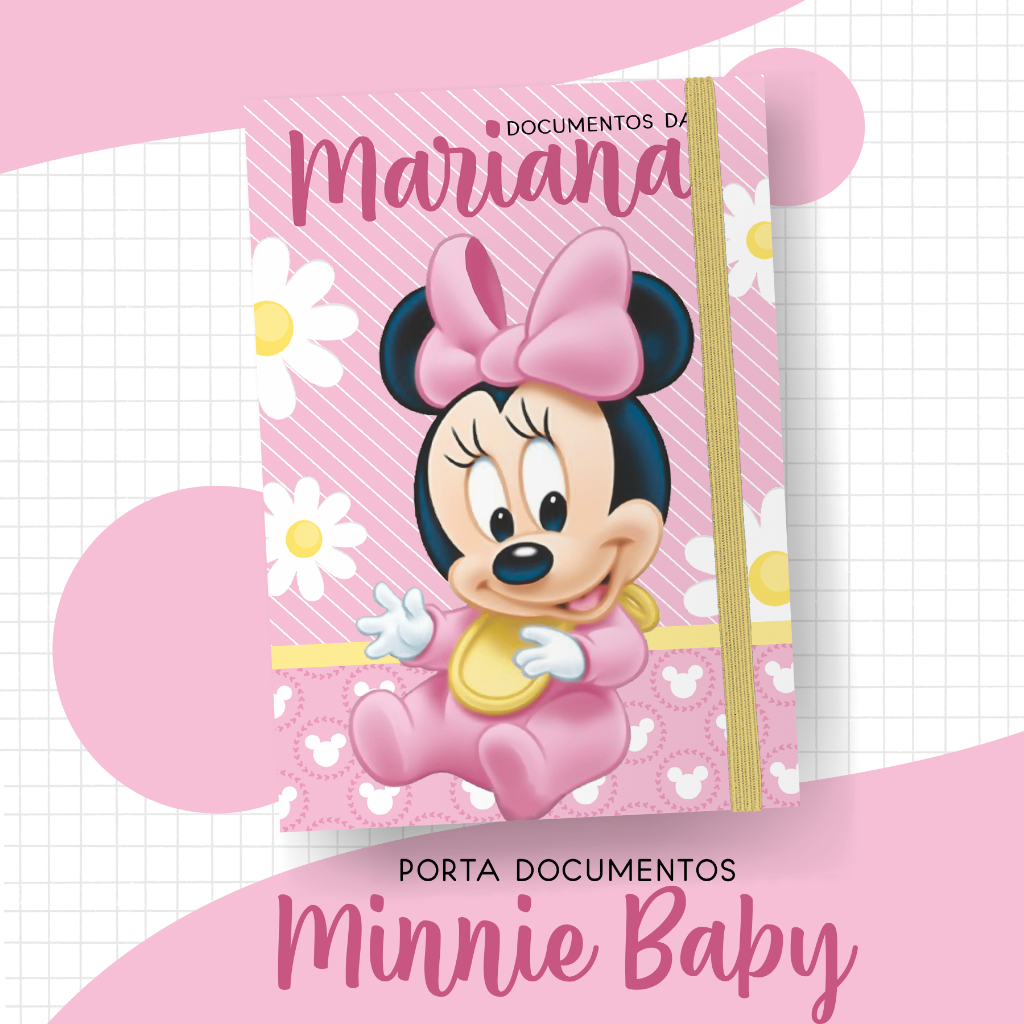 Capa Caderneta Saúde Personalizada Mickey e outros temas / Porta Caderneta de Saude / Capa Caderneta Vacinação Bebê