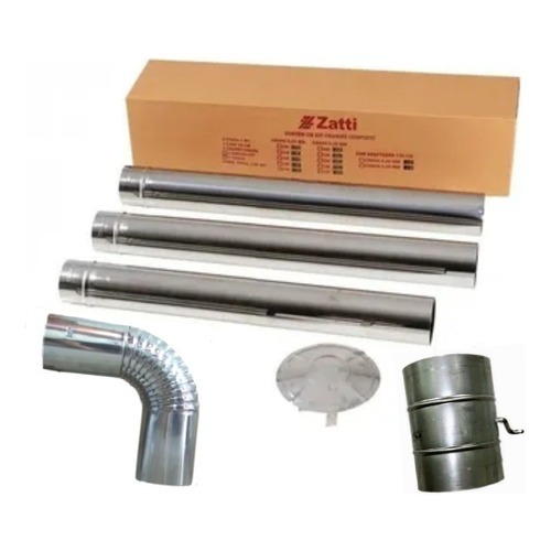 Kit Chamine Para Fogão A Lenha Completo Com Regulador De Fumaca 115mm Zatti Oferta