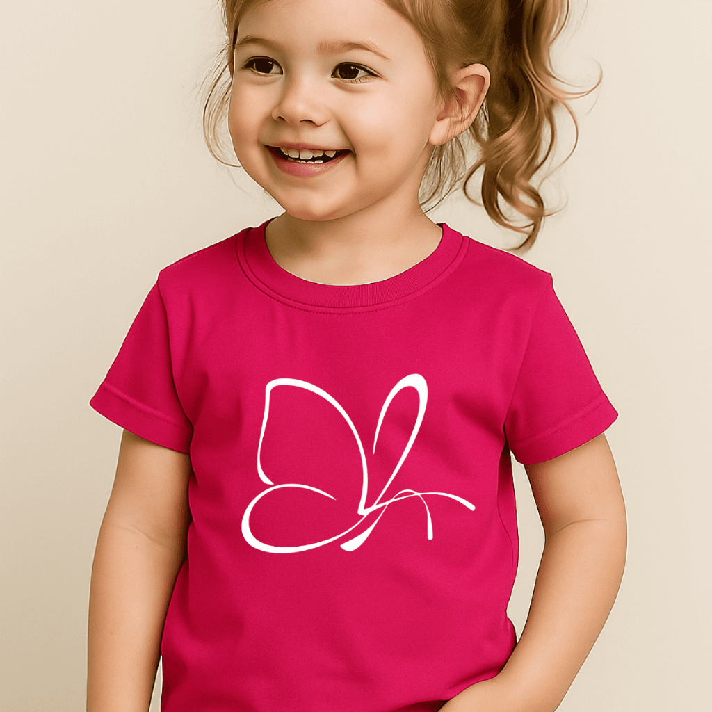 Camiseta Blusinha Infantil Menina Criança Adolescente Bebe Tamanho 2 ao 16 anos Borboleta Algodão