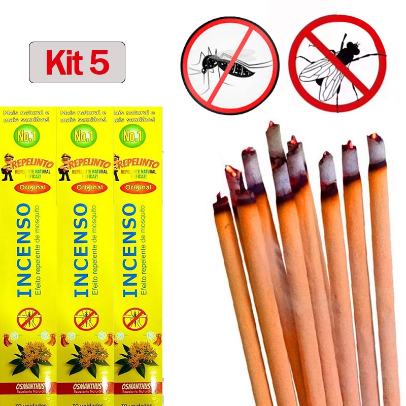 Kit 90 Palitos Incenso Repelente mata mosquito /moscas kit com 3 caixas Fragrância Osmanthus AA