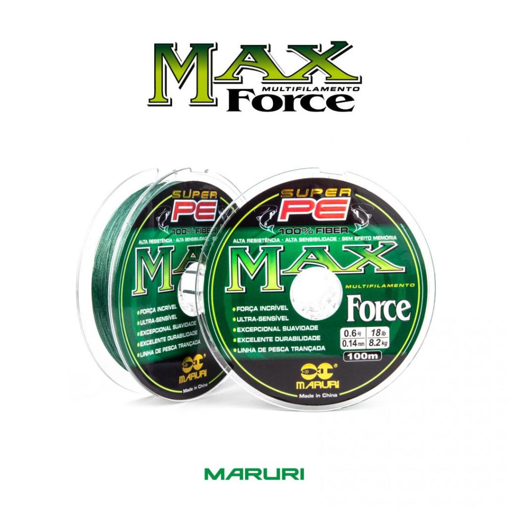 Linha de Pesca Multifilamento 4X Max – 4 Fios – Verde 100m – Alta Resistência (Várias Medidas)