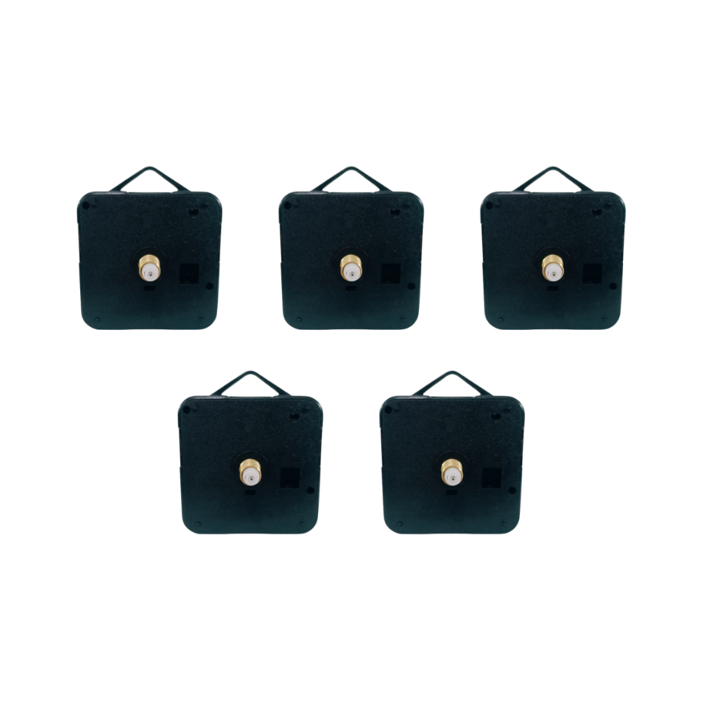 Kit De 05 Máquina P/montar Relógio De Parede Preto - Preto - Preto