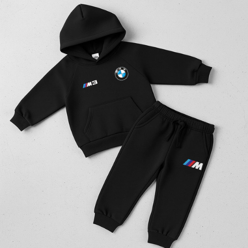Kit Moletom e Calça Moletom Infantil Juvenil B M W Motors Cars