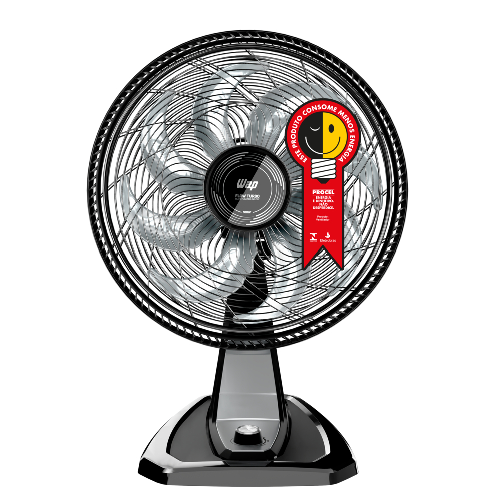 Ventilador WAP Silencioso 127V Mesa Parede Flow Turbo 180w 8 Pás 3 Velocidade