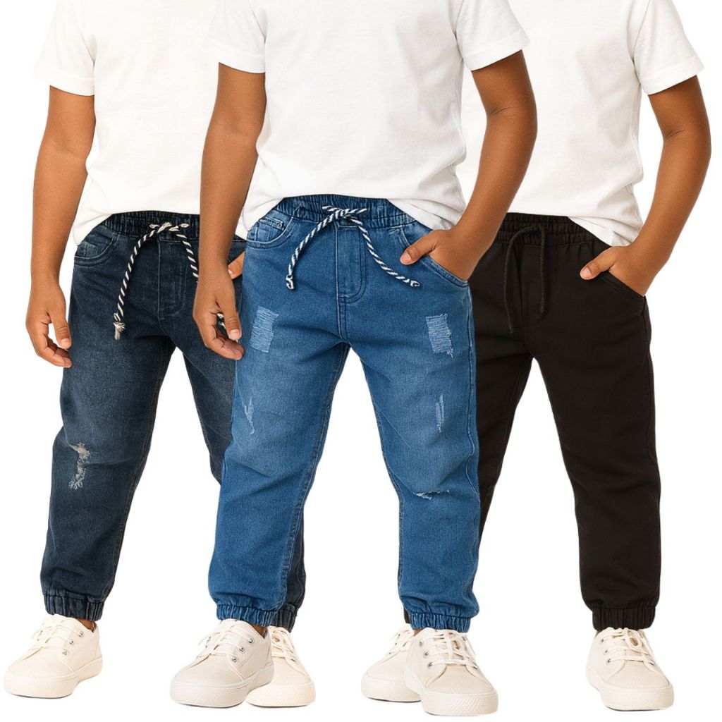 calça jogger infantil menino juvenil masculino  promoção 04 a 16 anos