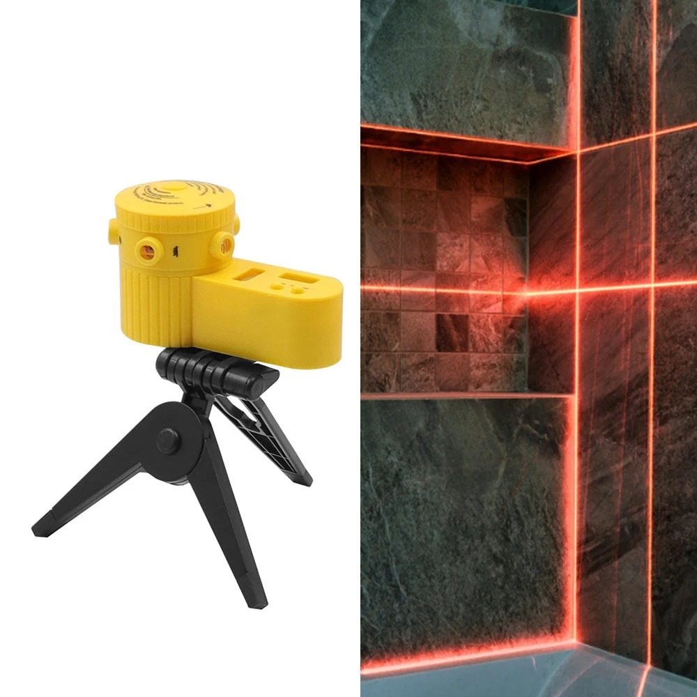Laser nivelador 360° com tripé, multifuncional, para piso e teto, entrega rápida