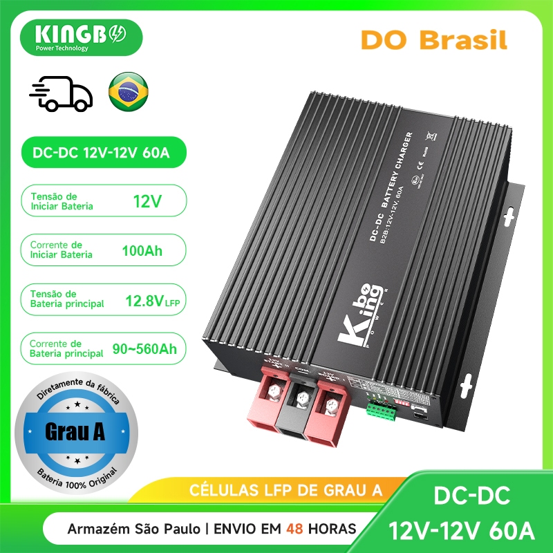 Kingbo Power 12V 60A DC to DC Carregador inteligente Carregador de bateria para motorhome