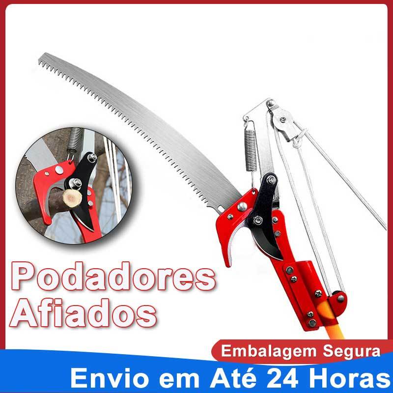 Serrote Podador de Galhos Altos 2 em 1 Poda Com Serrote Podador de Galhos