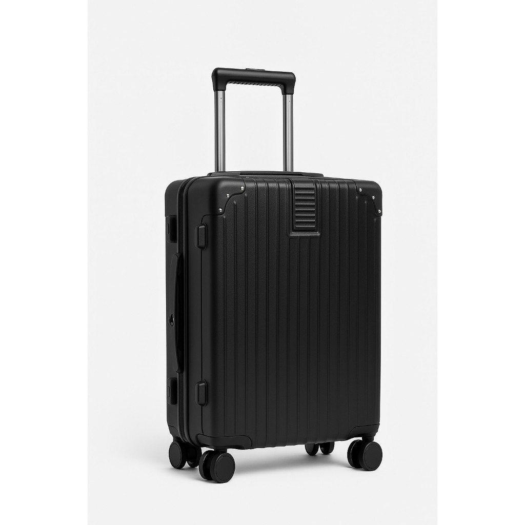 Mala de Viagem ABS Bordo com Blogueirinha Rodinhas 360° Resistente Preto