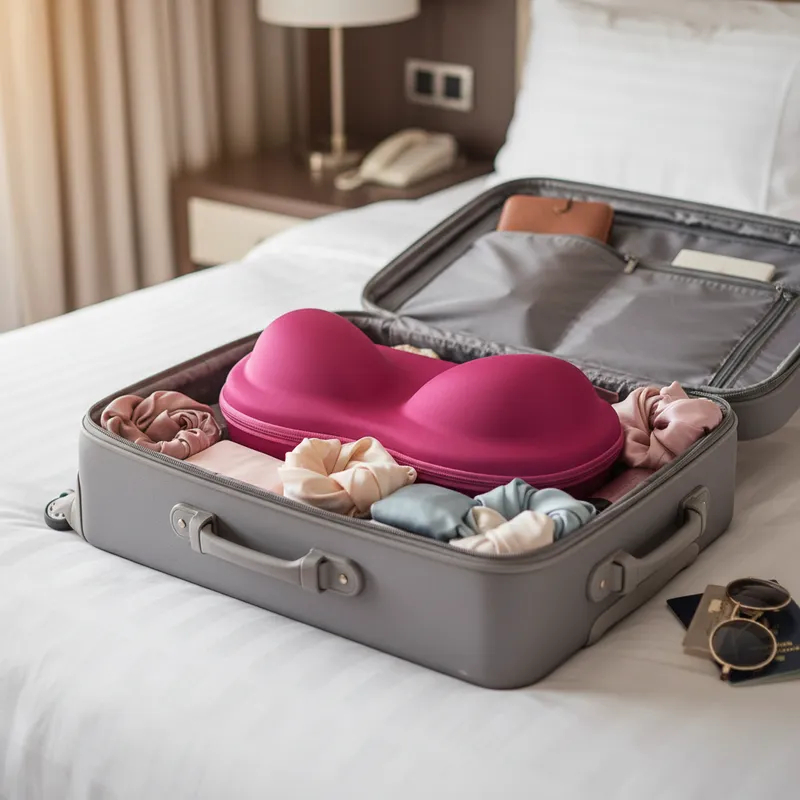 Estojo Porta Sutiãs Bojo Capacidade 6 Peças Acessórios Para Viagem Organização Guarda Roupa Moderno Pratico Roupa Intima