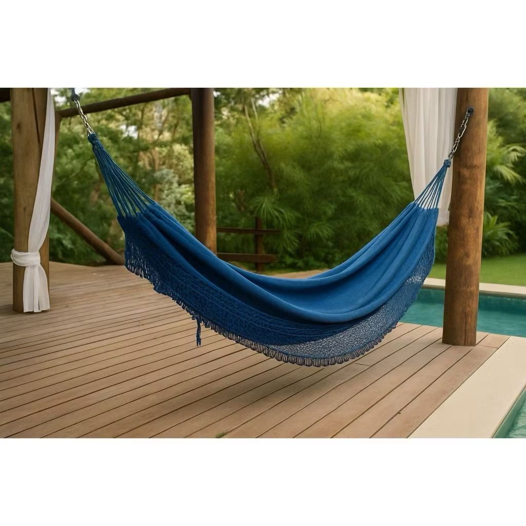 Rede De Descanso Dormir Aconchego Gigante Casal Decorativa Promoção Atacado