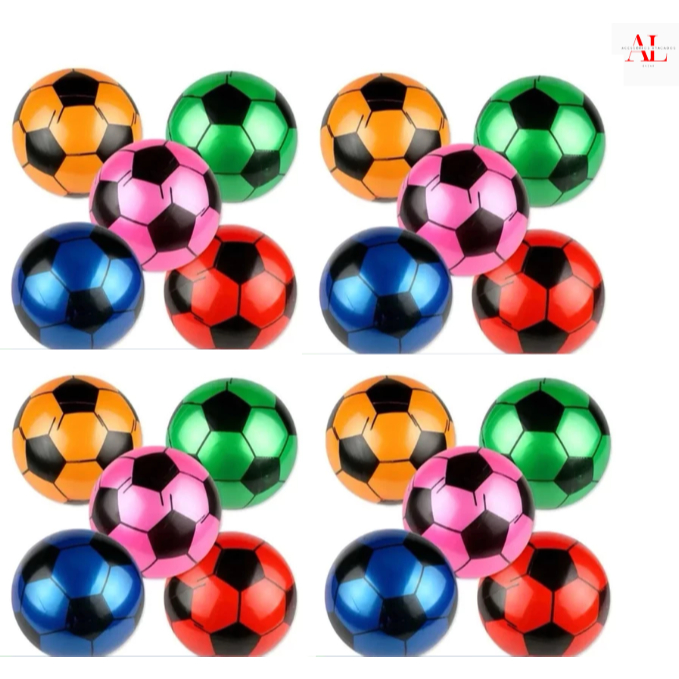 PACOTE PROMOCAO COM 20/30/40/50/60/70/80 Unidade Bola De Vinil Modelo Futebol 22cm Cores SORTIDO