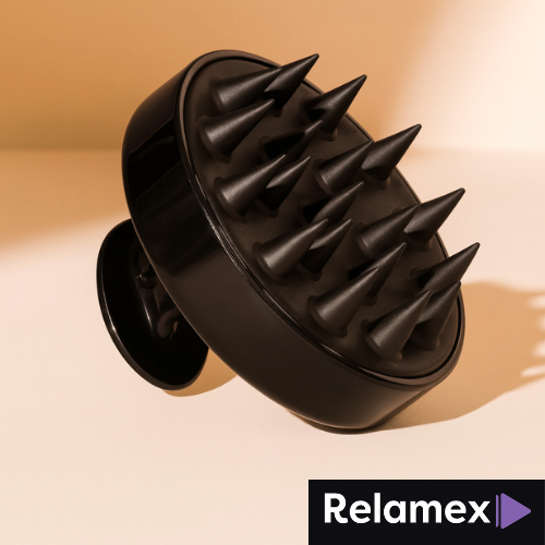 Escova Capilar de Silicone – Cores Sortidas – Para Lavagem e Massagem do Couro Cabeludo