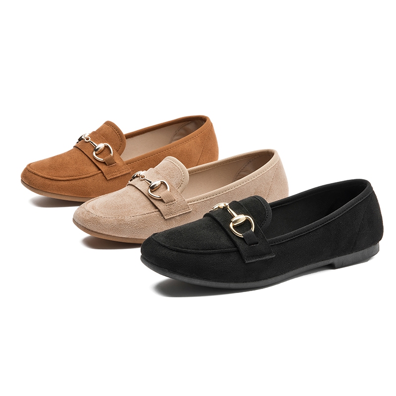 Mocassim feminino Os sapatos sem fecho são antiderrapantes e confortáveis
