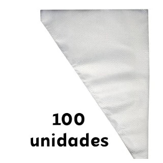 Saco De Confeitar Medio 100 Unidades Confeitaria Bolo Doce Cupcake