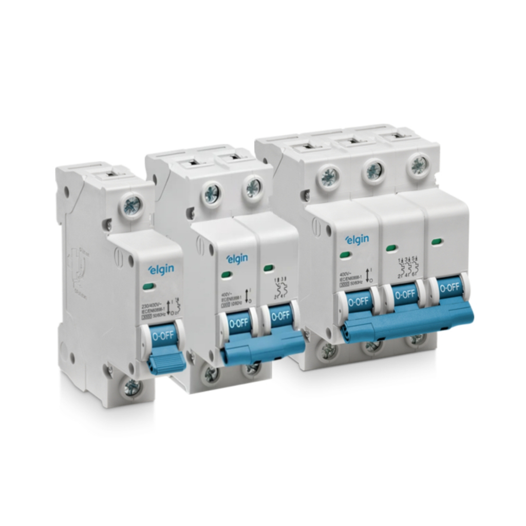 Disjuntor Bipolar Monopolar Tripolar Elgin 6a 10a 16a 20a 25a 32a 40a 50a 63a garantia 5anos INMETRO