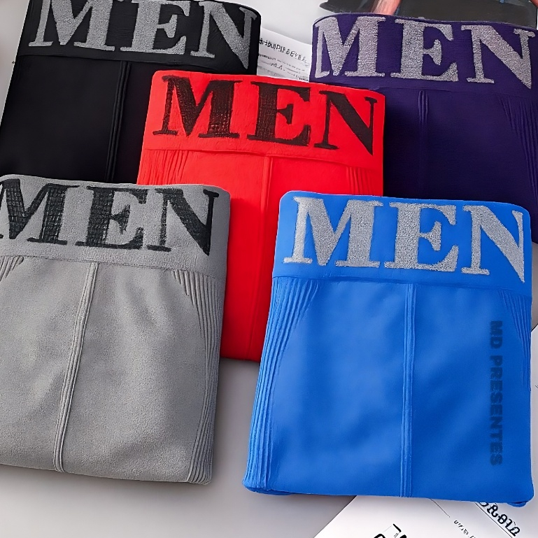 10 ou 5 cuecas Cuecas Boxer Microfibra Adulto Sem Costura