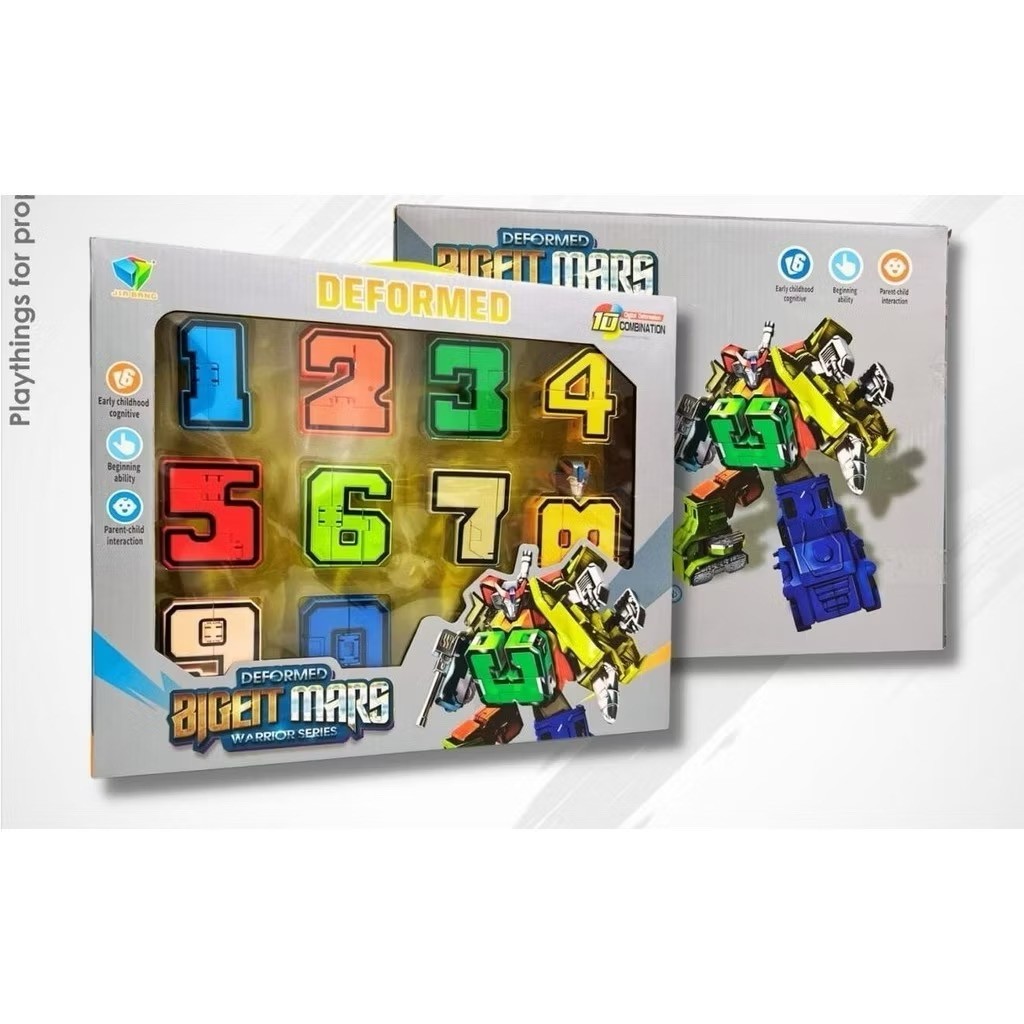Brinquedo Super Transformers Aprendendo Números Brincando Números em ação