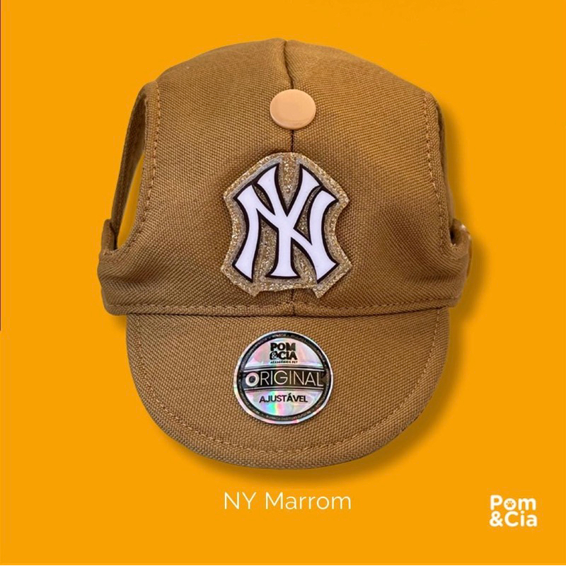 Boné Peit inspiração NY marrom