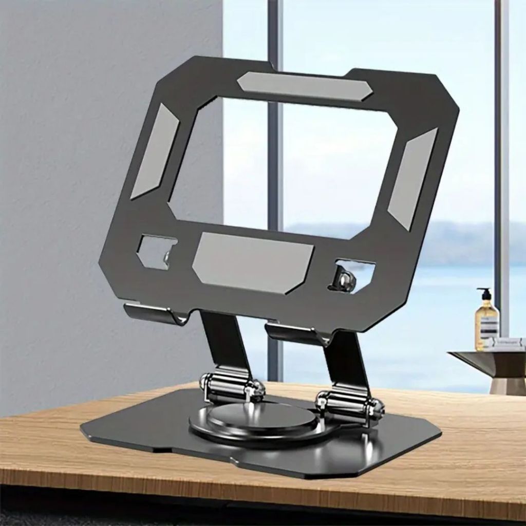 Suporte de Mesa para Tablet 360° Base Ajustável e Dobrável Suporte Ergonômico