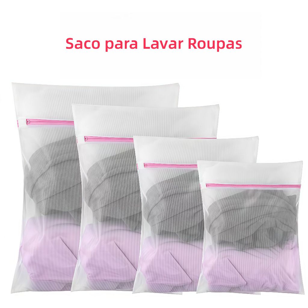 Saco de lavagem para Roupas, Bolsa de Malha para Máquina de Lavar, Proteger Roupas