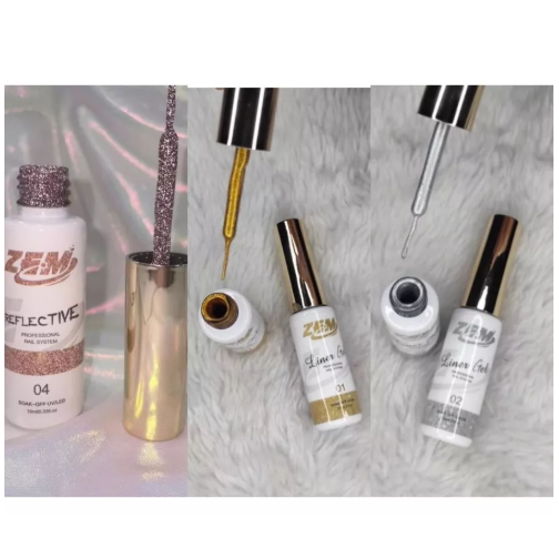 10ML Esmalte Em Gel Liner ZEM Lançamento Pincel Ultra Fino Para Unhas Nail Art