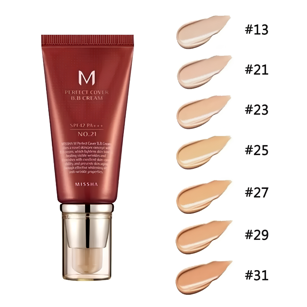 Base De Maquiagem Missha Perfect Cover Bb Cream Todos Tons ORIGINAL