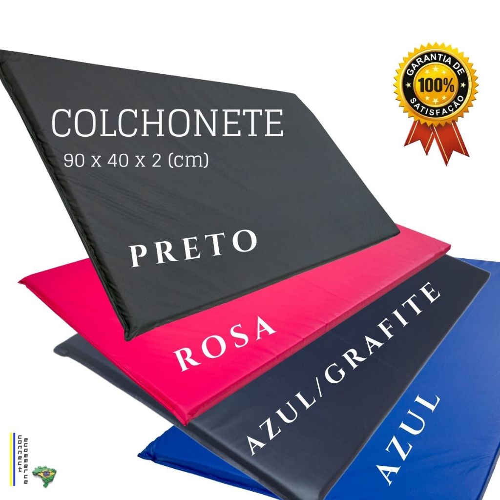 COLCHONETE 100X60X2,5- 90X40X3- 90X40X2-90X45X2,5- ACADEMIA,EXERCÍCIOS, FITNESS, GINÁSTICA,ESCOLAS