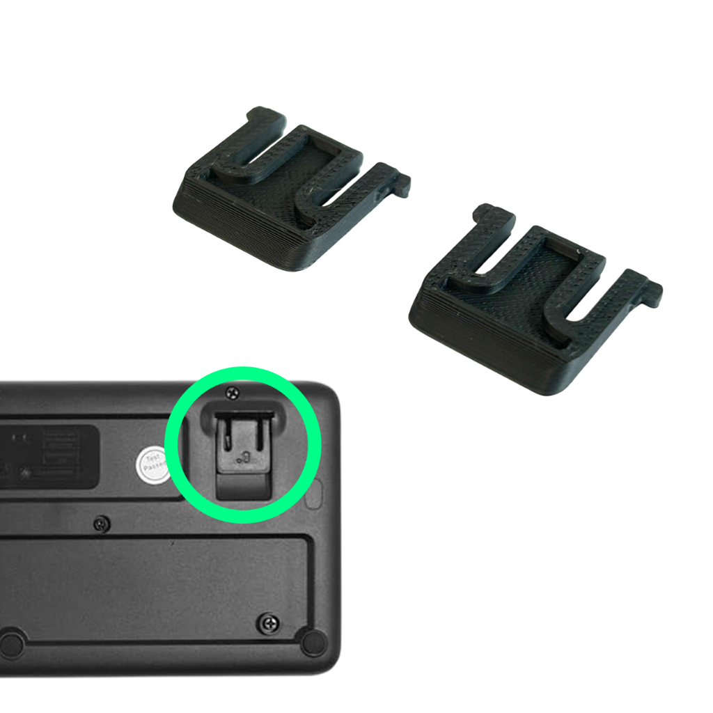 4 Pés Para Teclado Logitech K220 E Mk230 Pezinh