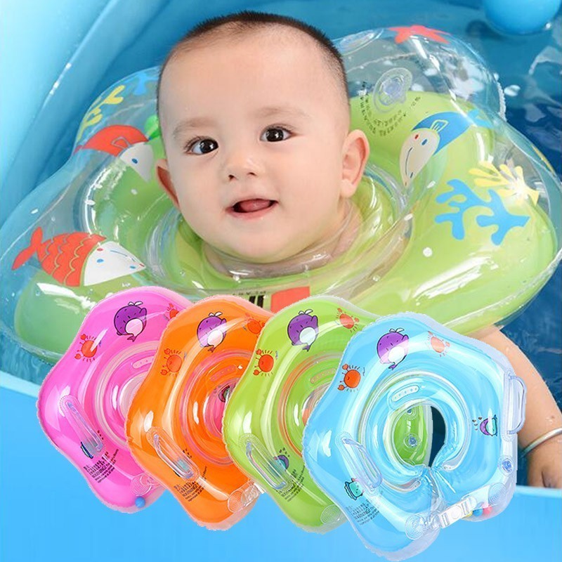 Boia De Pescoço Para Bebê Anel Boia Inflável Pneu De Pescoço Para Natação Piscina Banho Segurança na Água