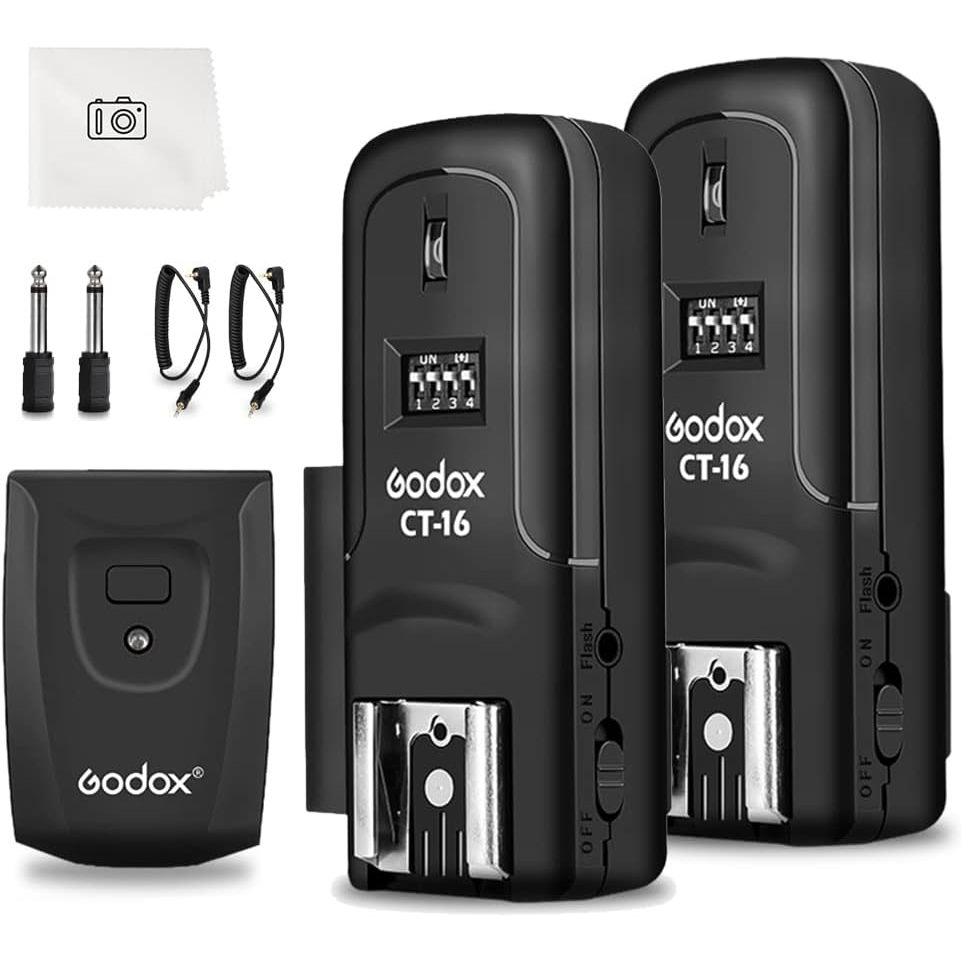 Ki Godox CT-16 Radio Flash  2 receptores + 1 Disparador sem fio