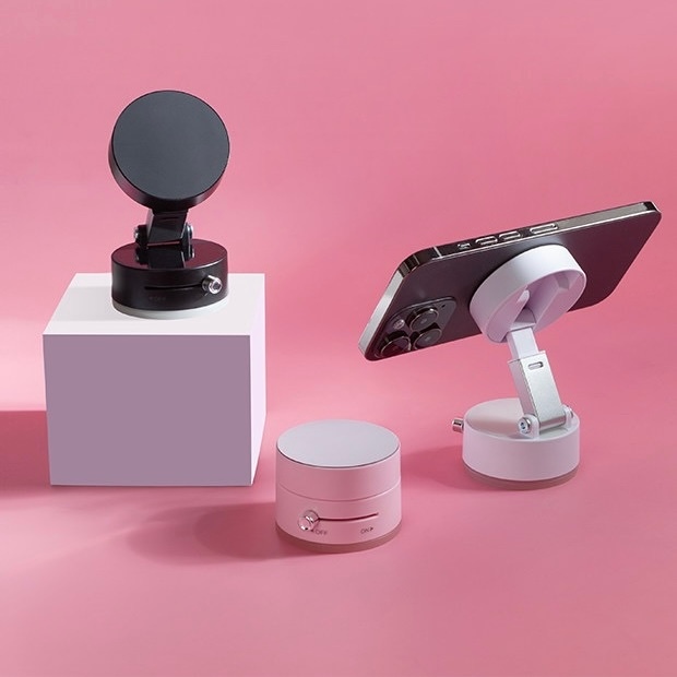 360°Suporte dobrável para celular Suporte magnético de adsorção de carro a vácuo dupla face-minimeow