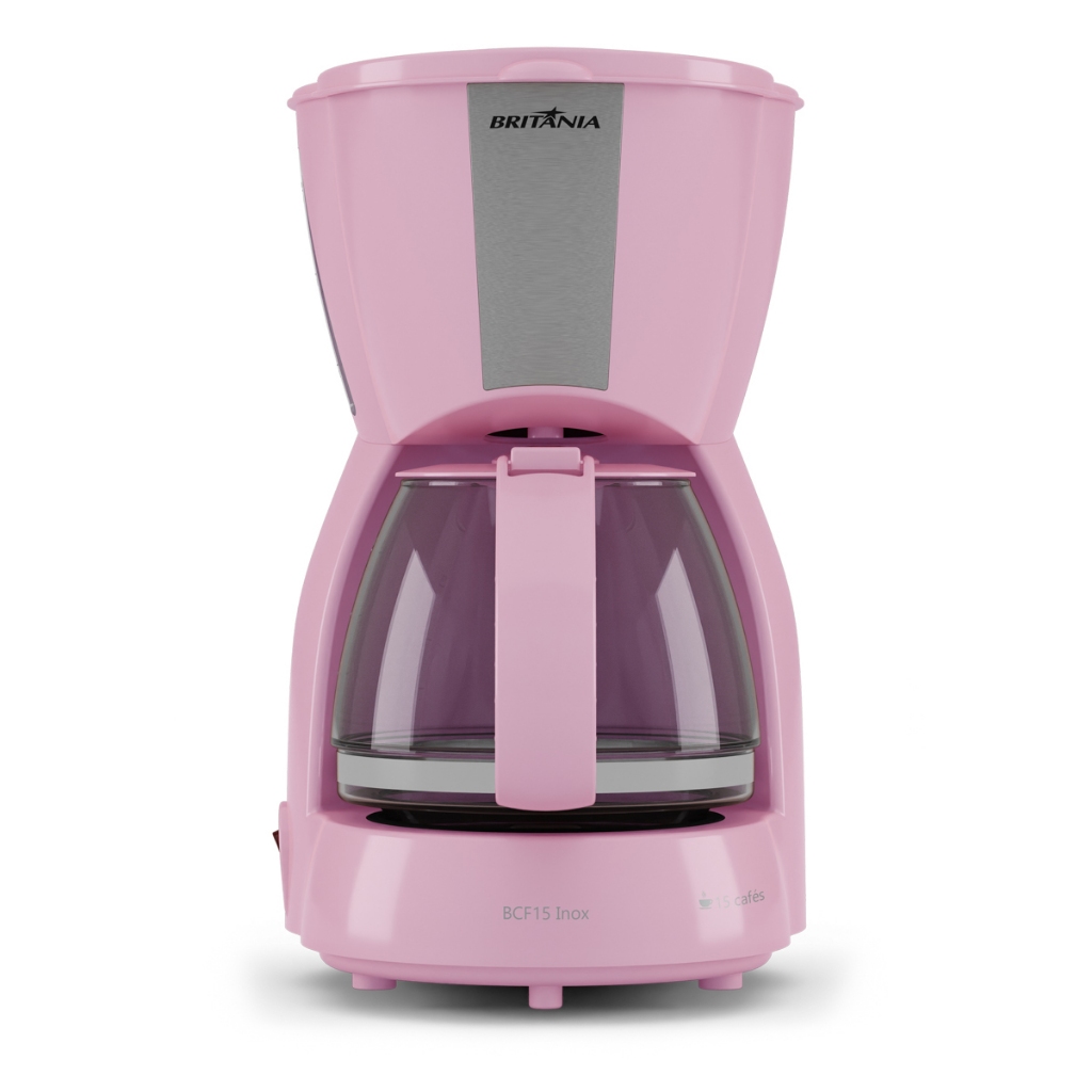Cafeteira Rosa Britânia 15 Xícaras 550W Inox BCF15