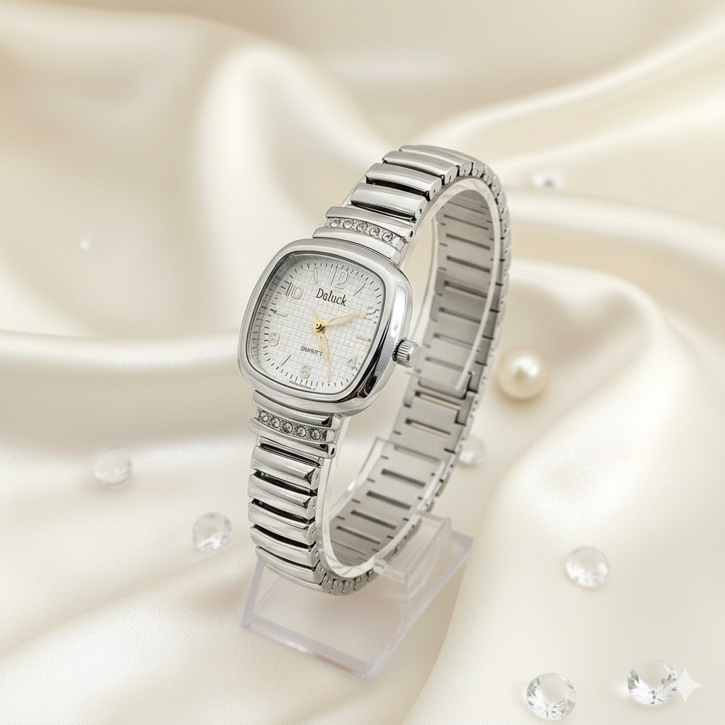 Relógio feminino MINI quartzo aço inoxidável pulseira MOLA [yi]