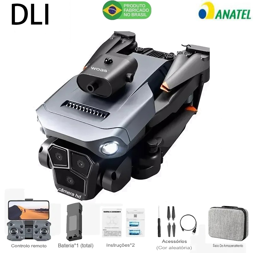 DLI Novo Drone Dual Câmeras 4K Profissional HD Fotografia Aérea Evitar Obstáculos Helicóptero