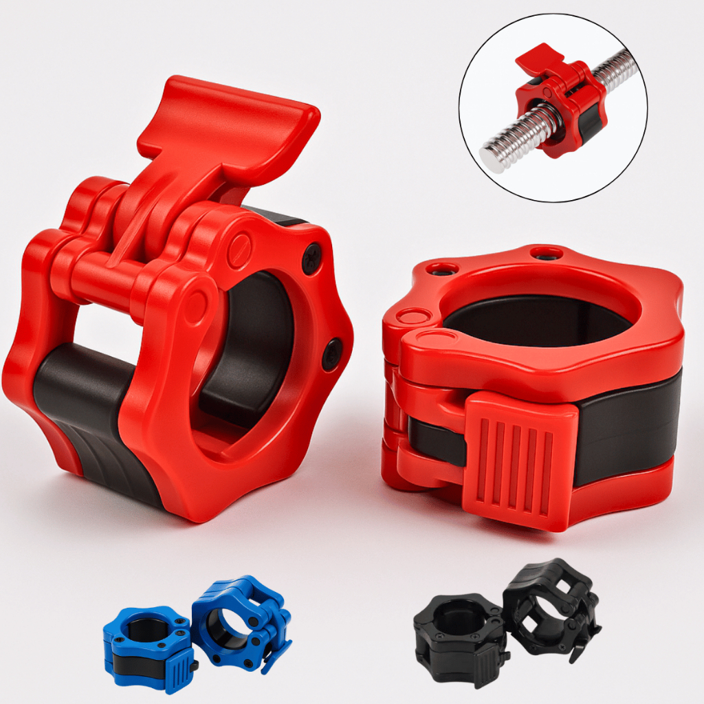 Par de Presilhas 25mm Barra de Academia Musculação-Clip Trava Rápida Jaw Lock Halter Pequeno 2,5cm