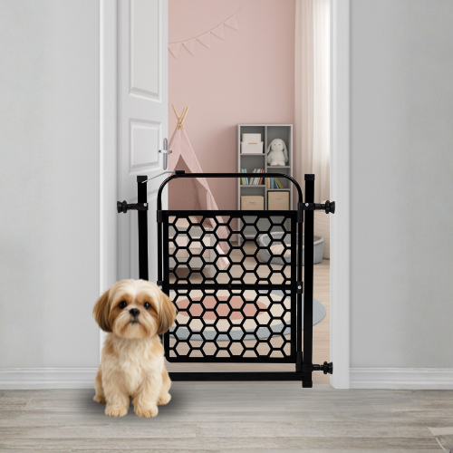 Portão Pet Grade Para Cachorro 78cm A 83cm Cercado de Proteção
