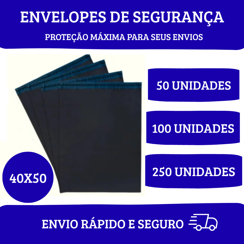 Envelope de Segurança Embalagem De Envio 40x50 Correios
