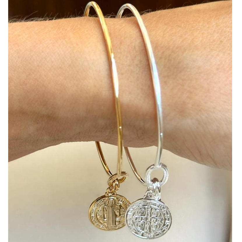 Bracelete Feminino São Bento Prata 925 Fecho Premium Ouro18k