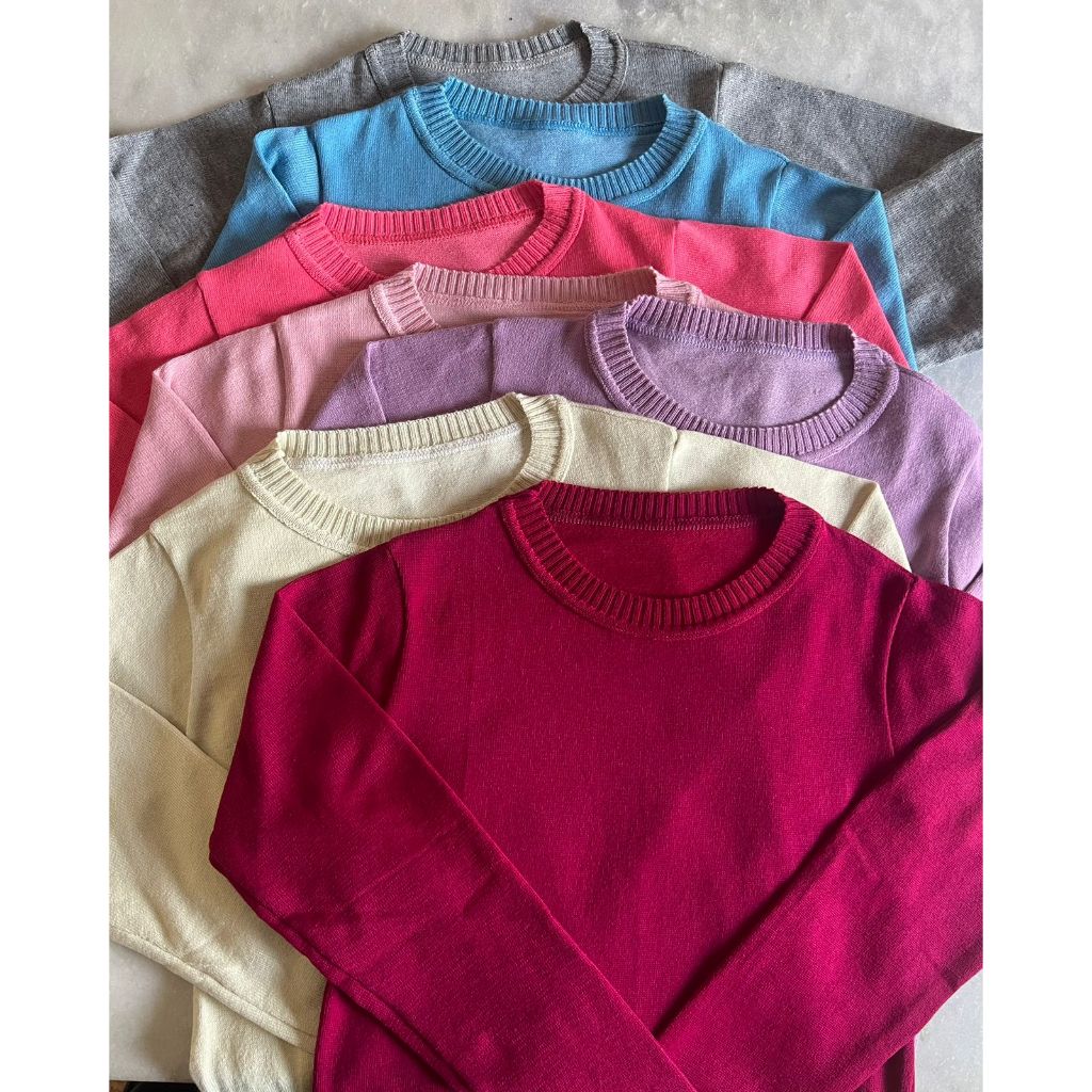 Blusa Feminina Suéter Tricô Básica