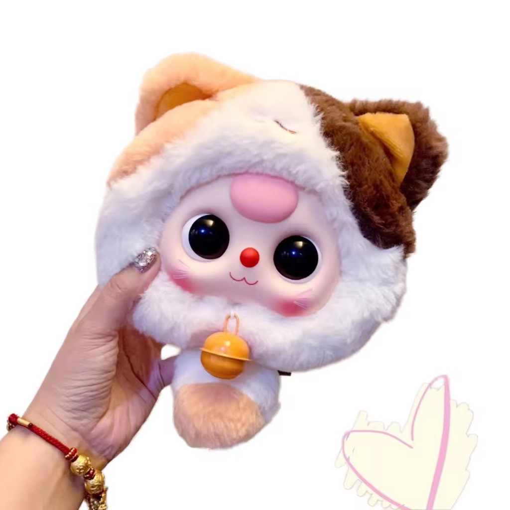 Bolsa Infantil Boneca Gatinho Pelúcia Surpresa • Mochilinha Fofa com Sino • Bolsa Cute Menina • Presente Criativo