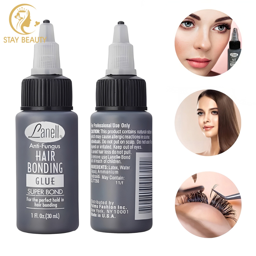 Cola lanell 30ml para cabelo e cílios hair bonding glue super bond